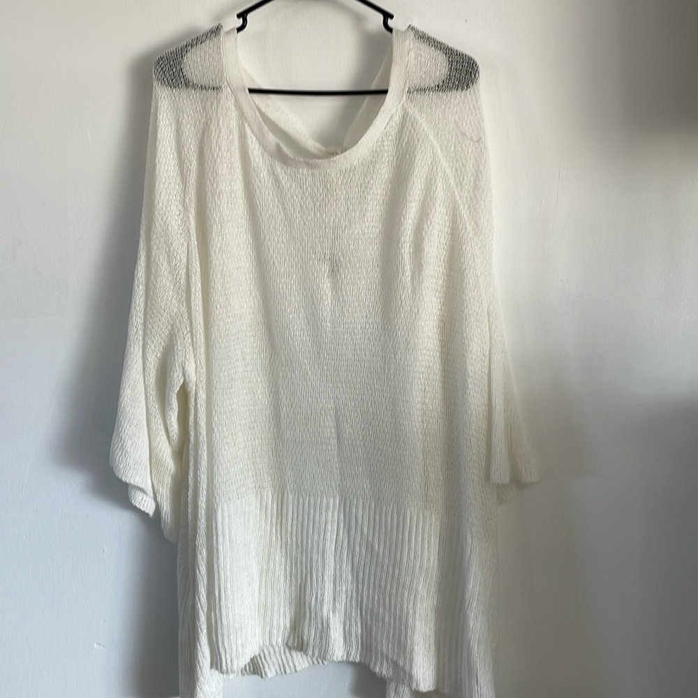 White Tie Back Sweater